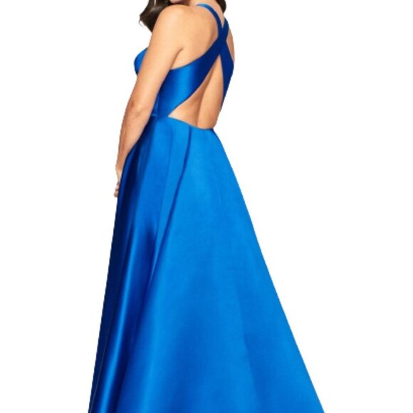 NWT Faviana S10440 Prom Dress Blue Size 10 - Picture 2 of 7